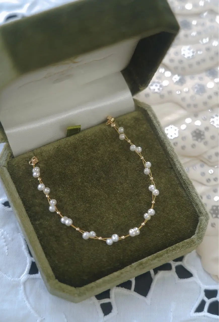 Pearl Bracelet 14K Gold with Iron Buckle for Women — feature 6