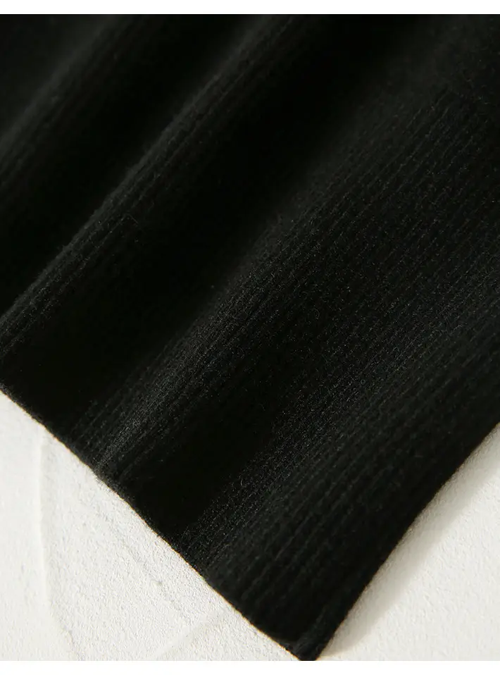 Women Button Slit Knit Cardigan Black 2025 — feature 17