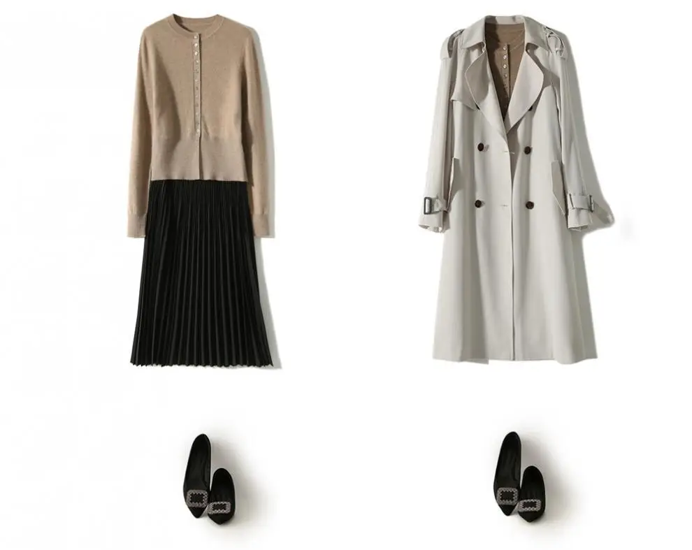 Women Button Slit Knit Cardigan Black 2025 — feature 9