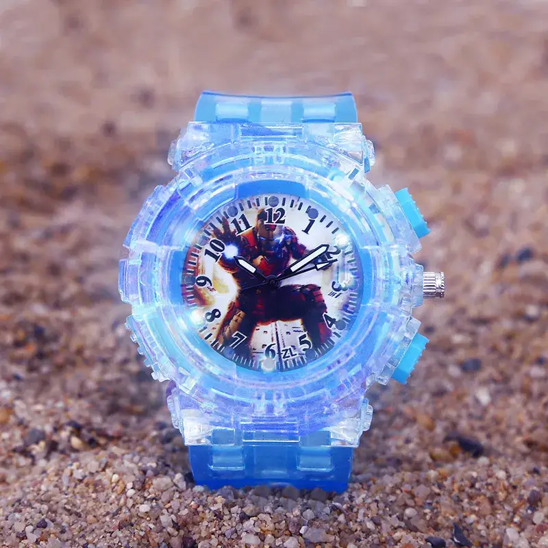Iron Man Kids Watch Green Crystal Quartz Gift - Image 10