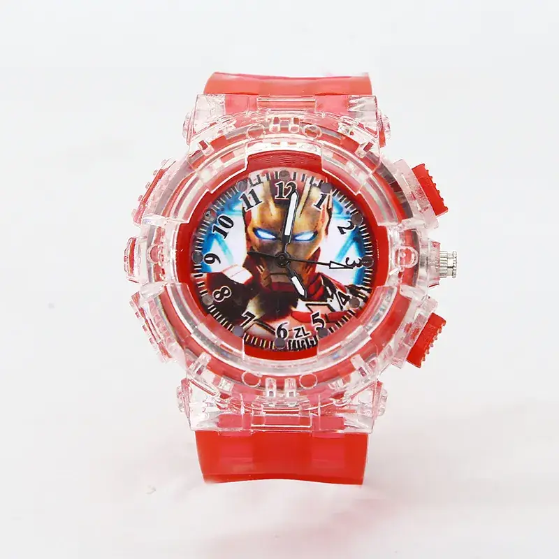 Iron Man Kids Watch Green Crystal Quartz Gift - Image 3