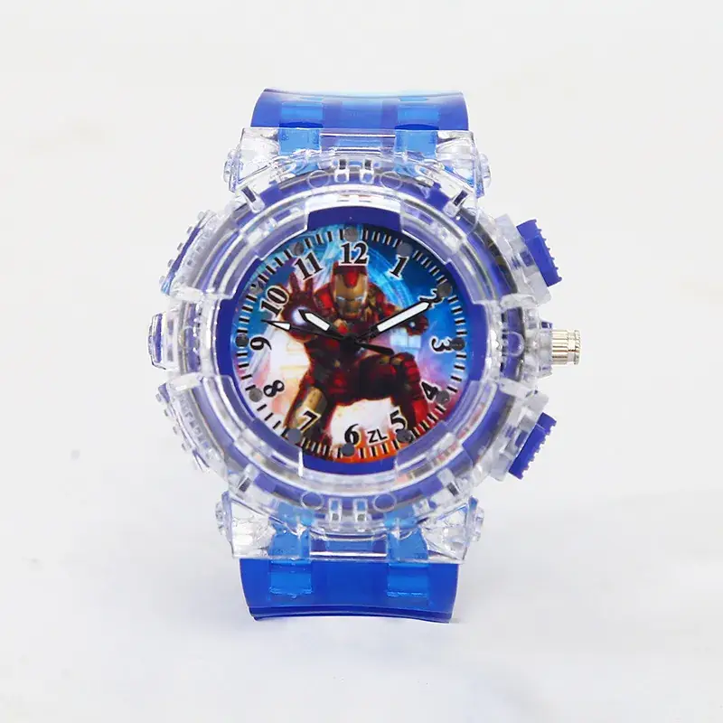 Iron Man Kids Watch Green Crystal Quartz Gift - Image 4