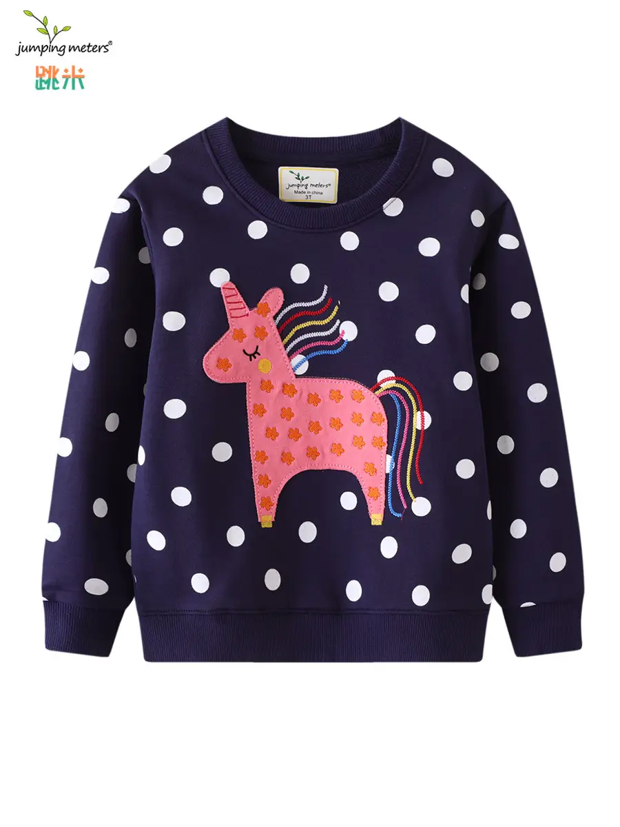 Girls Unicorn Pullover Coat Navy Blue 2025 - Image 6