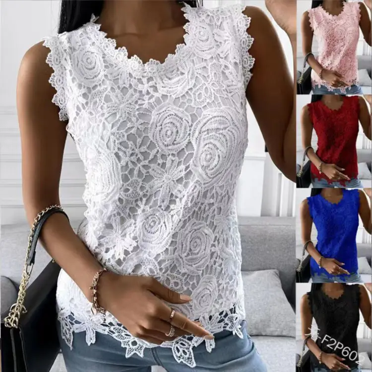 Red Lace Long Sleeve Top for Women 2025 Winter - Image 18