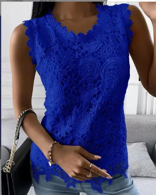 Red Lace Long Sleeve Top for Women 2025 Winter - Image 15