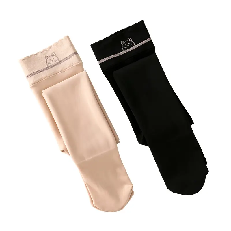 New Kids Anti-Pilling Leggings Skin Color Light Socks - Image 10