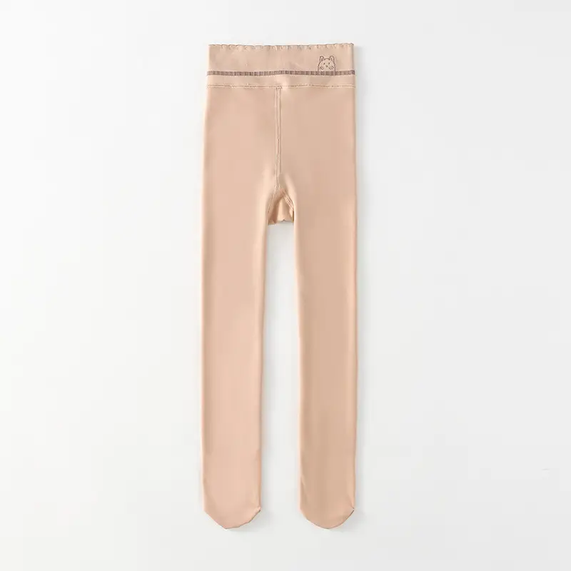 New Kids Anti-Pilling Leggings Skin Color Light Socks - Image 2