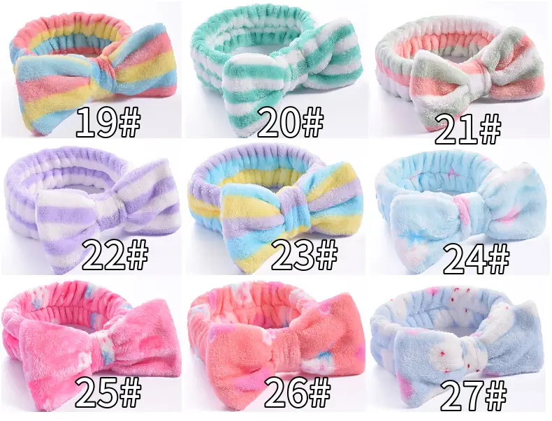 Pink Faux Fur Bow Hair Band for Women — feature 10