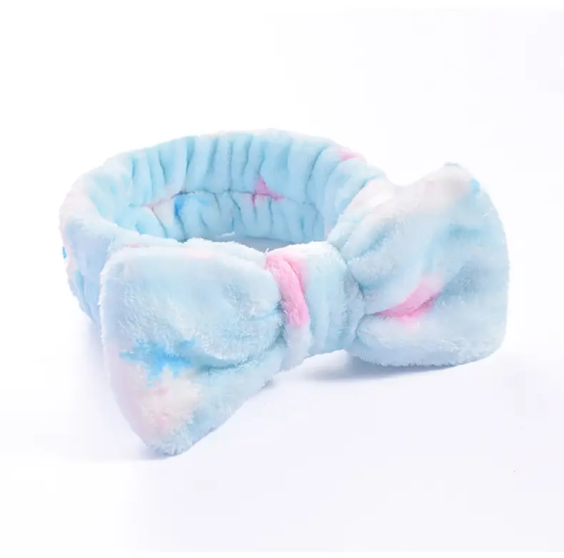 Pink Faux Fur Bow Hair Band for Women — feature 16