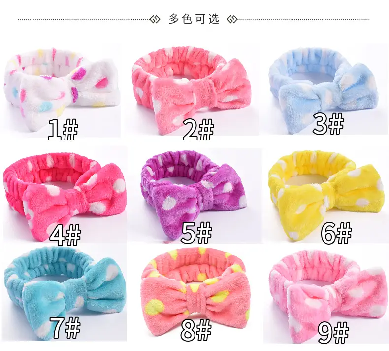 Pink Faux Fur Bow Hair Band for Women — feature 8