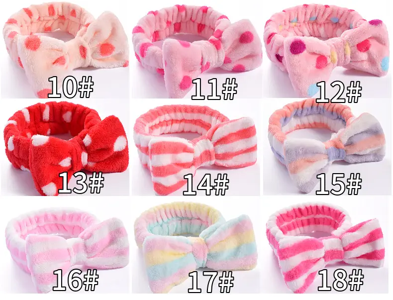 Pink Faux Fur Bow Hair Band for Women — feature 9