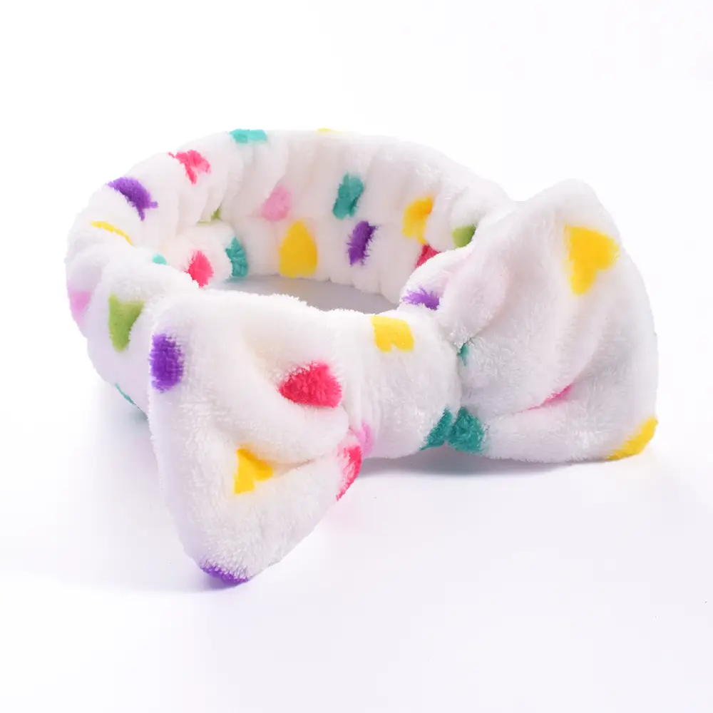 Pink Faux Fur Bow Hair Band for Women - Image 37