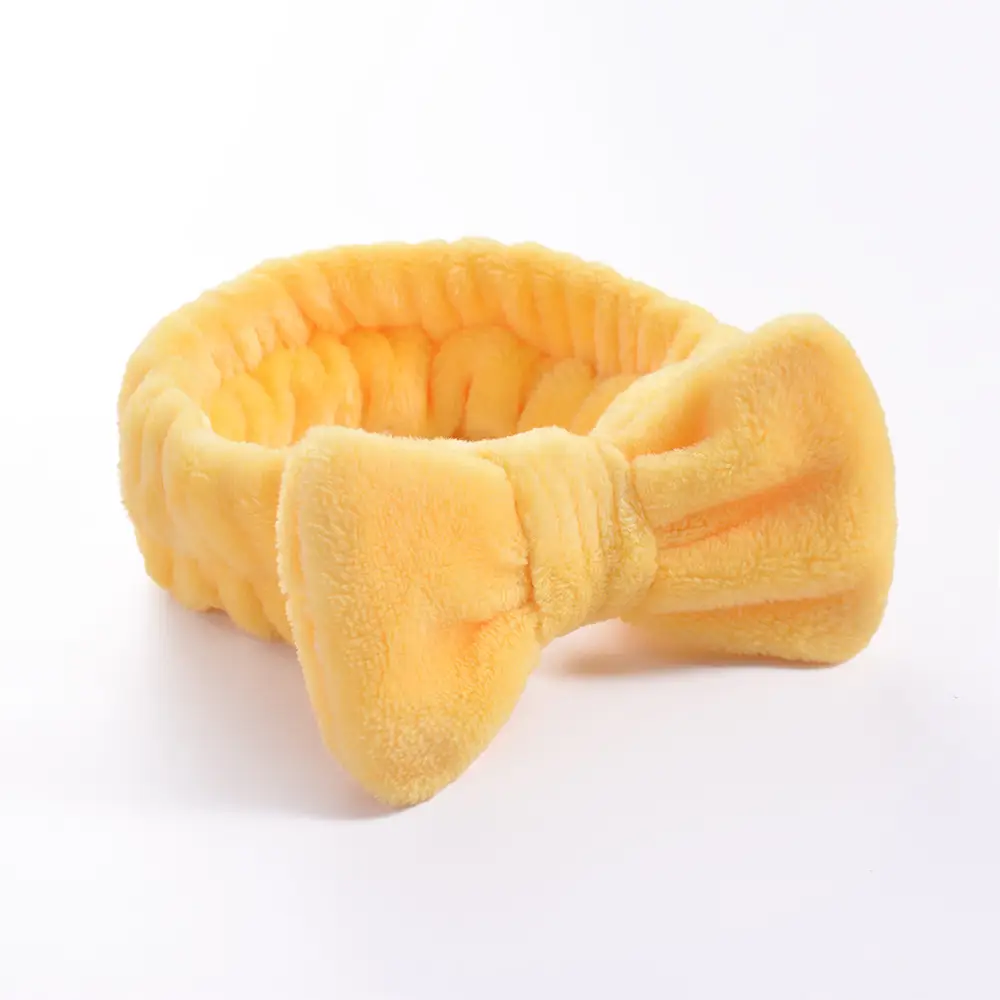 Pink Faux Fur Bow Hair Band for Women - Image 53