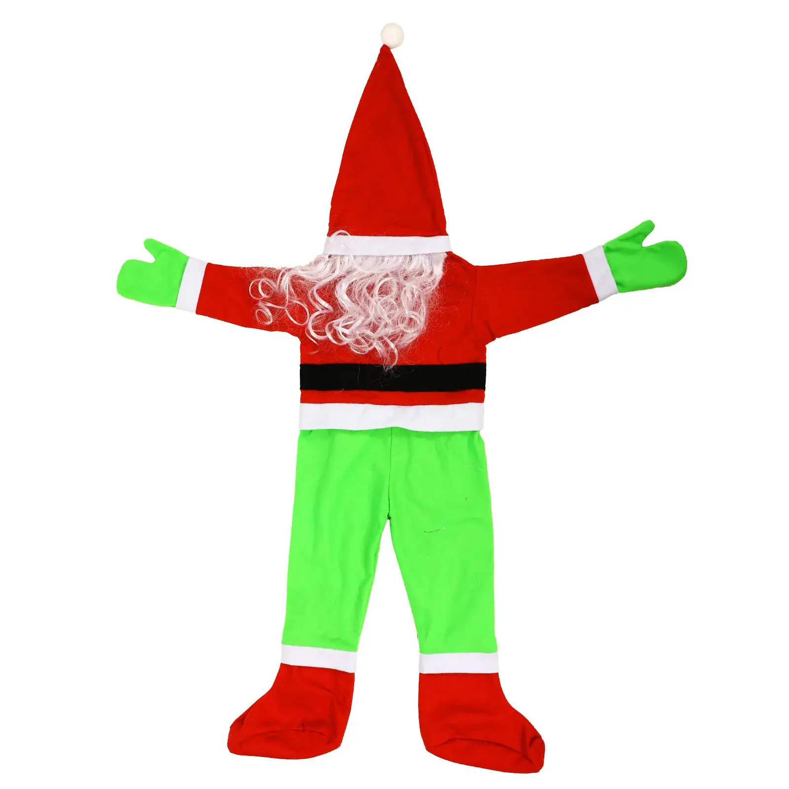 2024 Cross-Border New Velvet Santa Claus Wall Climbing Decoration Clothes Hangings Gift Holiday Decorations - Image 4