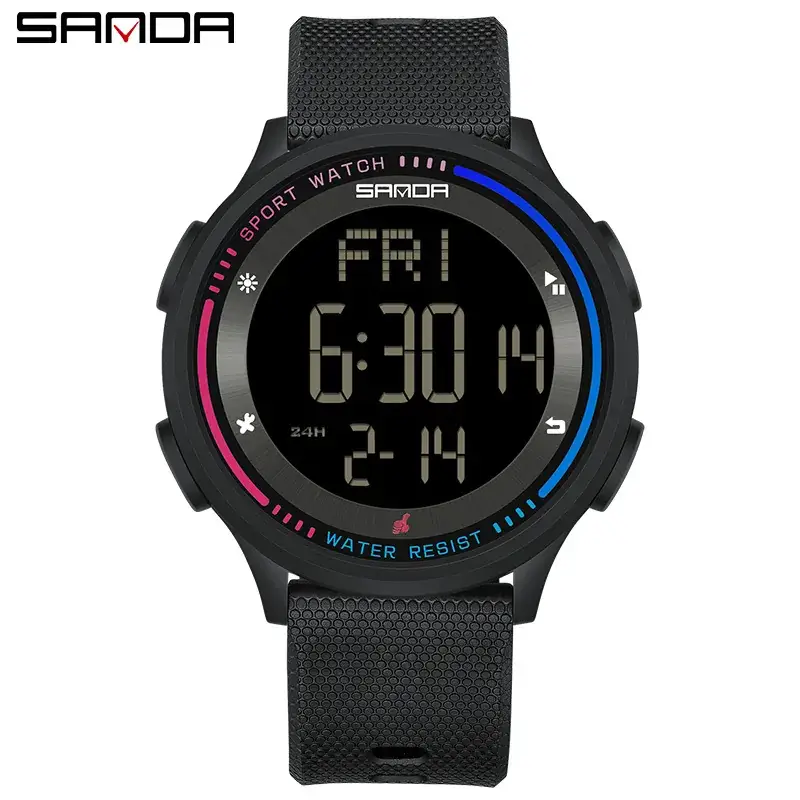 Sanda Ultra-Thin Luminous Student Watch Blue - Image 10
