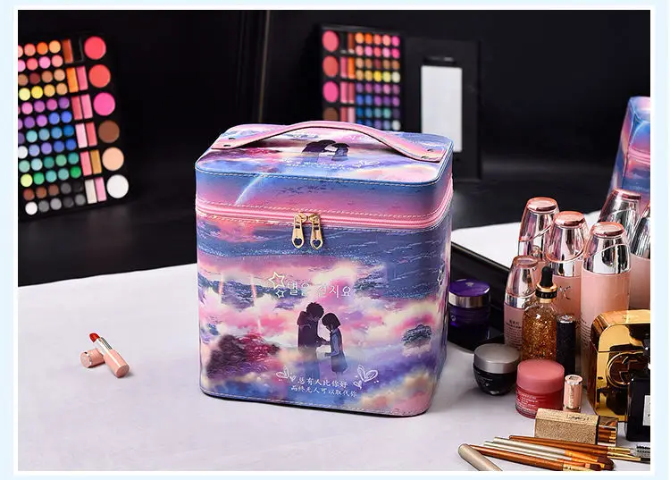 Large Capacity Cosmetic Storage Box with Travel Suitcase — feature 14