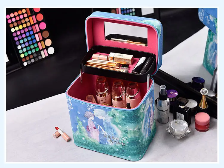 Large Capacity Cosmetic Storage Box with Travel Suitcase — feature 18