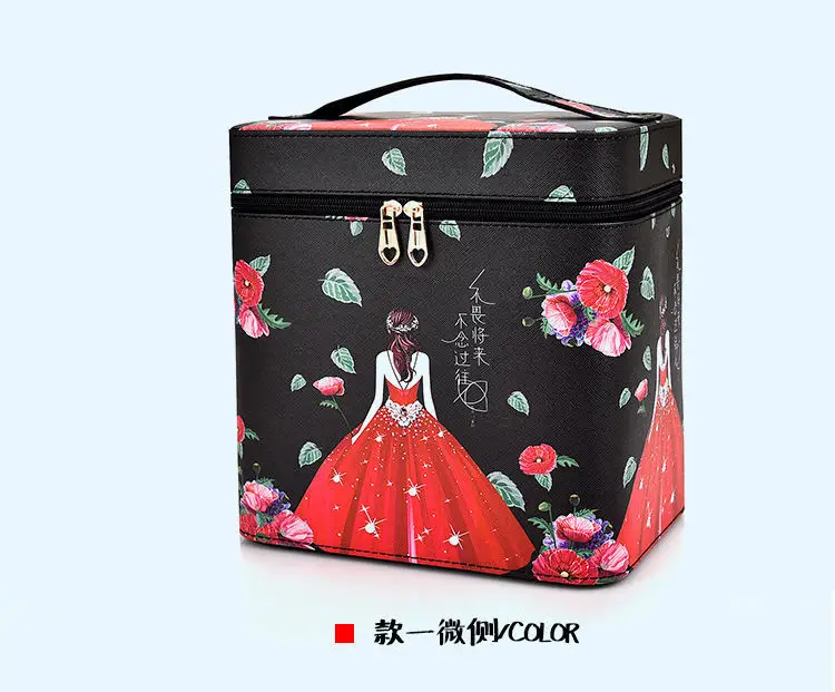 Large Capacity Cosmetic Storage Box with Travel Suitcase — feature 21