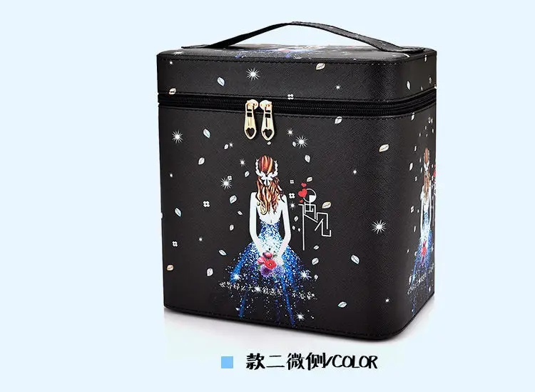 Large Capacity Cosmetic Storage Box with Travel Suitcase — feature 22