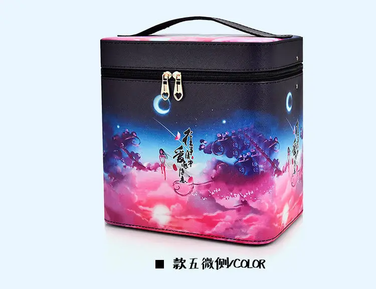 Large Capacity Cosmetic Storage Box with Travel Suitcase — feature 28