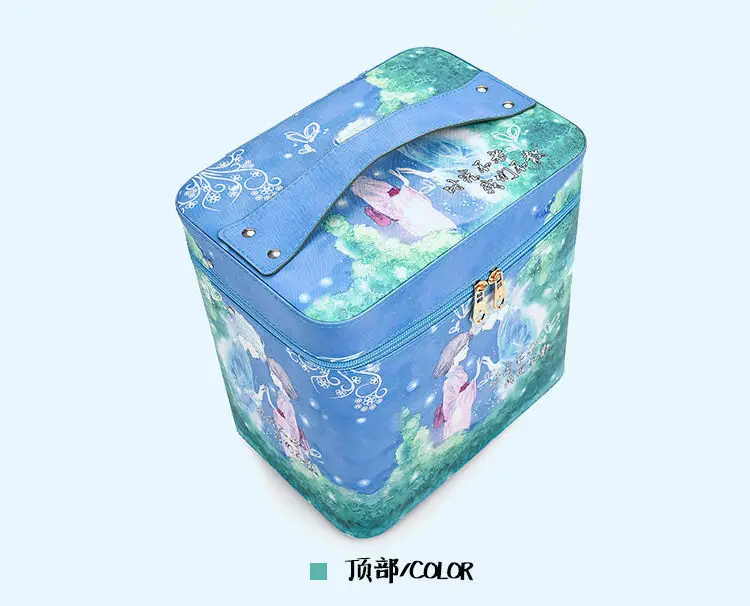 Large Capacity Cosmetic Storage Box with Travel Suitcase — feature 34