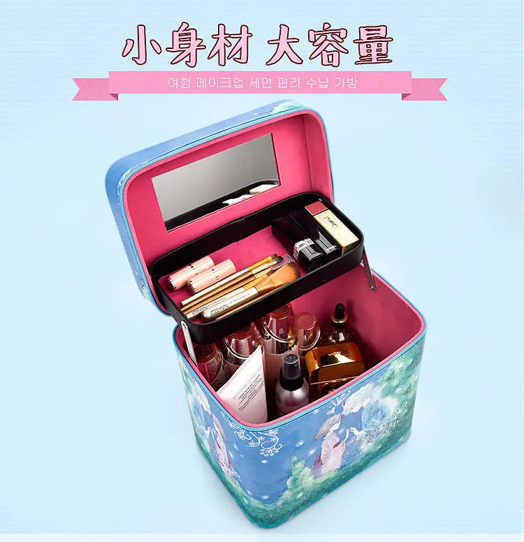 Large Capacity Cosmetic Storage Box with Travel Suitcase — feature 4