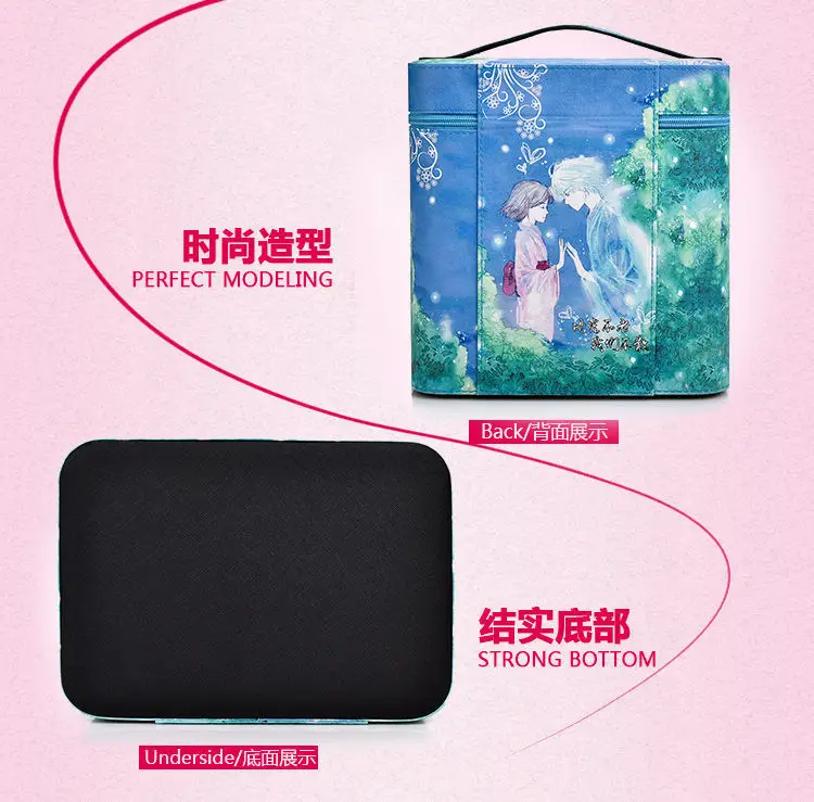Large Capacity Cosmetic Storage Box with Travel Suitcase — feature 7