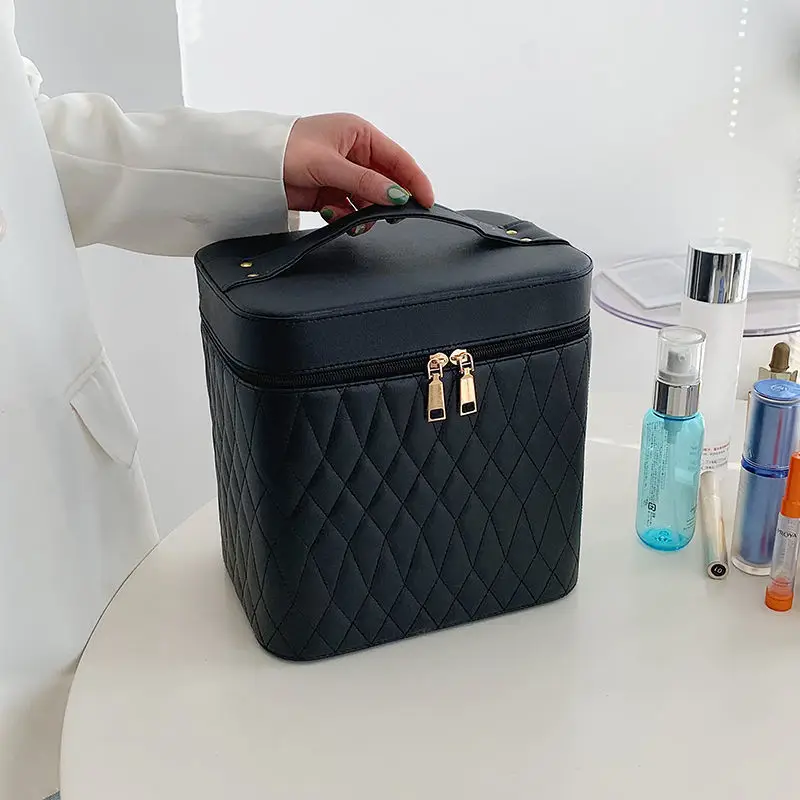Large Capacity Cosmetic Storage Box with Travel Suitcase