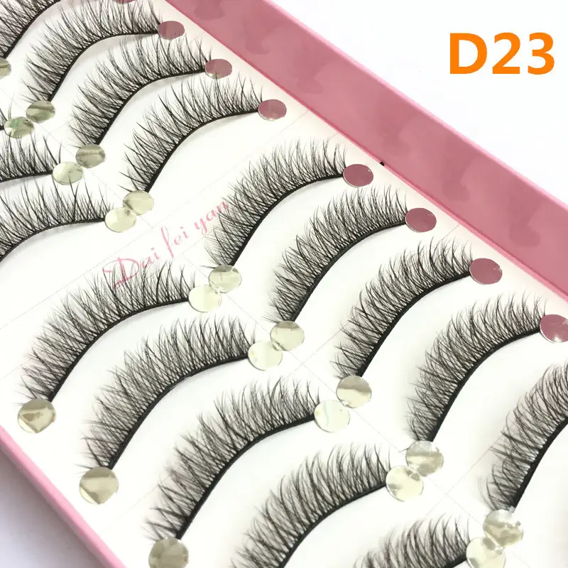 3D Multi-Layered False Eyelashes Natural Short Style Thickened - Image 3