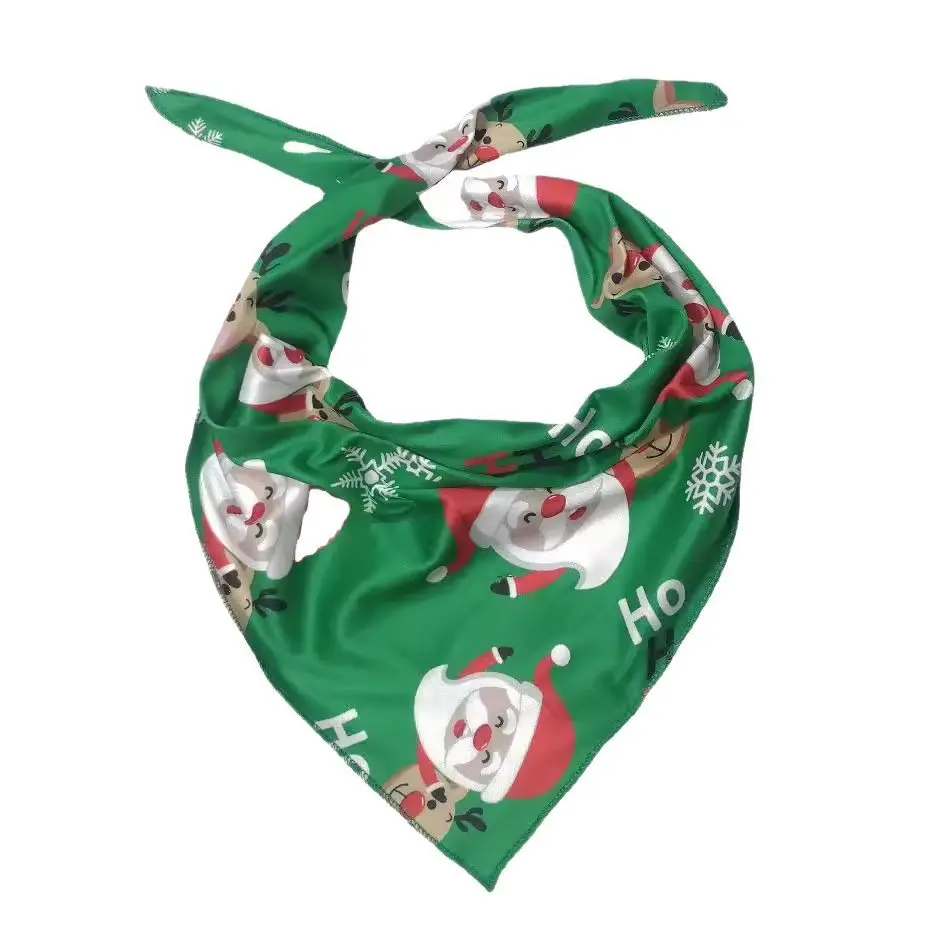 Red Triangle Scarf for Dog - Pure Color, 1 Pc