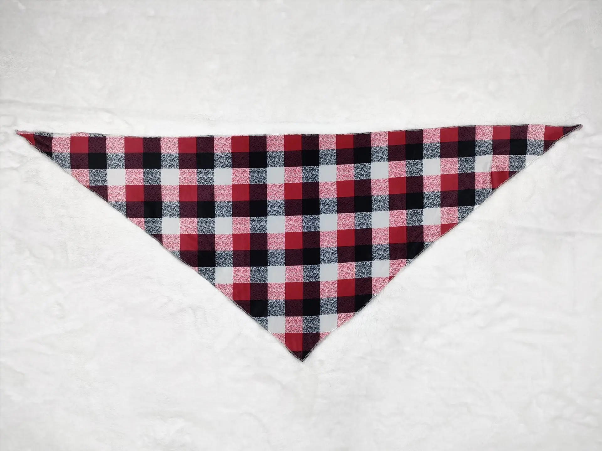 Red Triangle Scarf for Dog - Pure Color, 1 Pc
