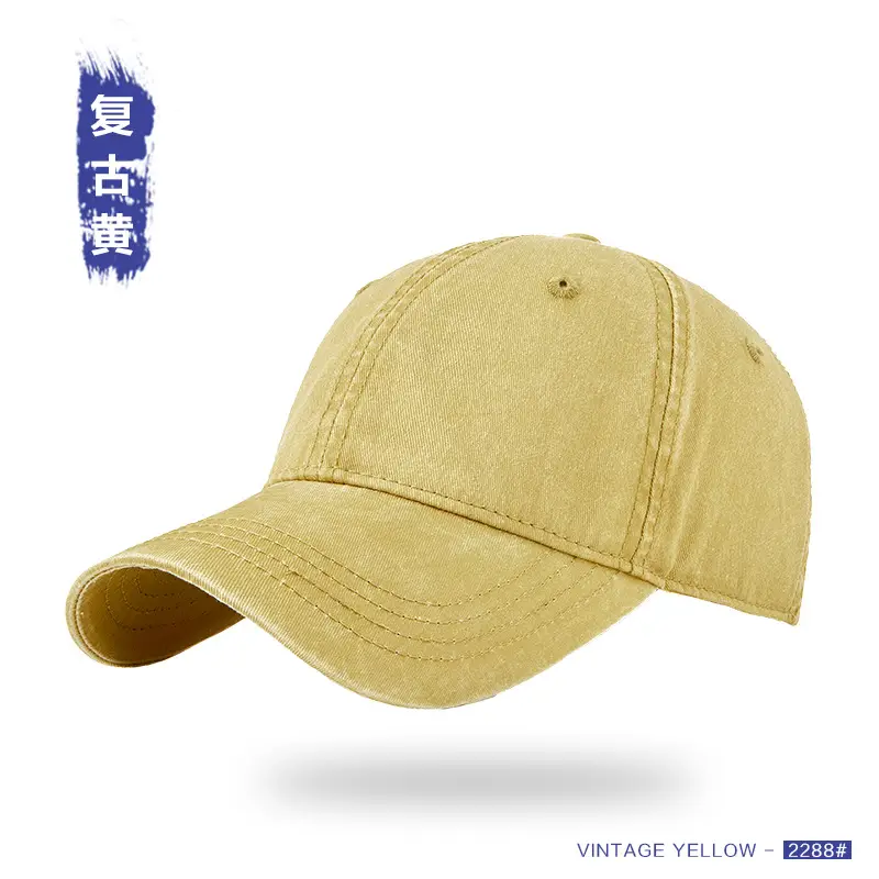 Vintage Washed Denim Cap Dark Blue Large - Image 7