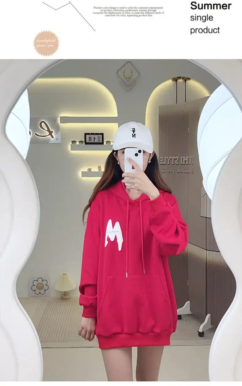 Red Hooded Velvet Sweatshirt for Kids & Teens 2025 — feature 10