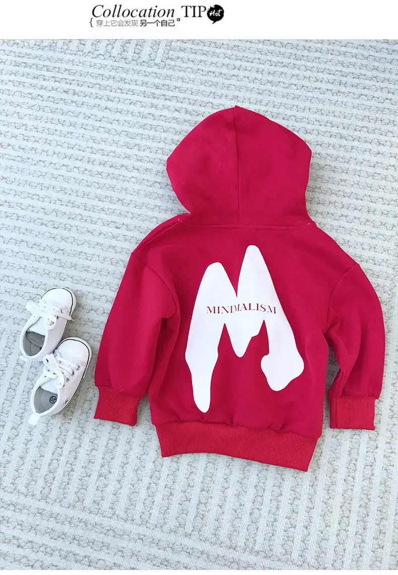 Red Hooded Velvet Sweatshirt for Kids & Teens 2025 — feature 16