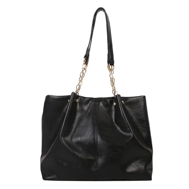 White Chain Shoulder Bag Large Capacity Women's Tote