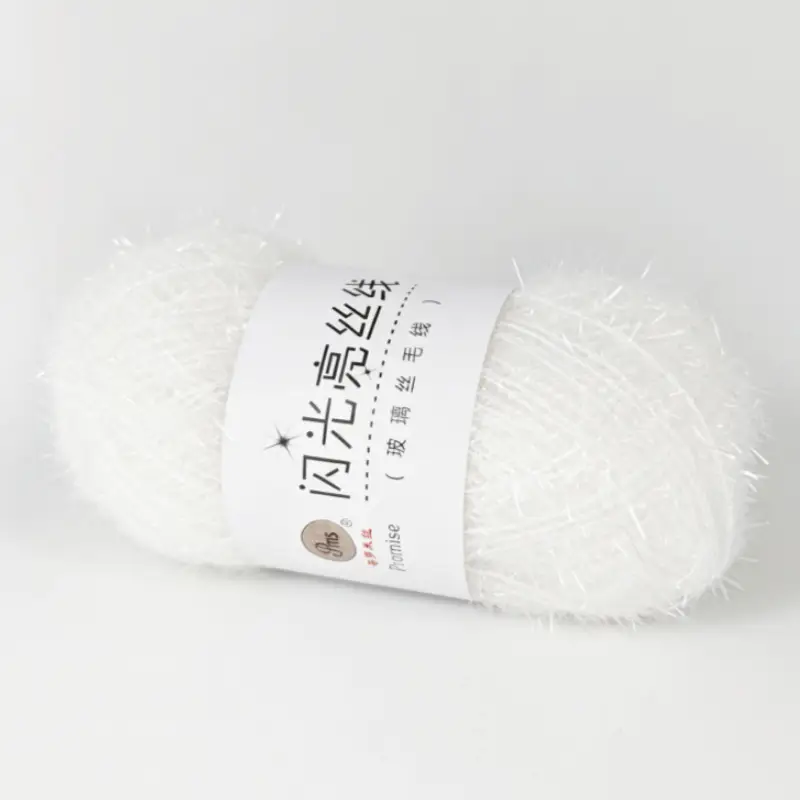 Korean Dish Towel Non-Stick Oil Bright Silk Thread Glass Silk DIY Handmade Bag Strawberry Rag Glitter Gold Thread Wool