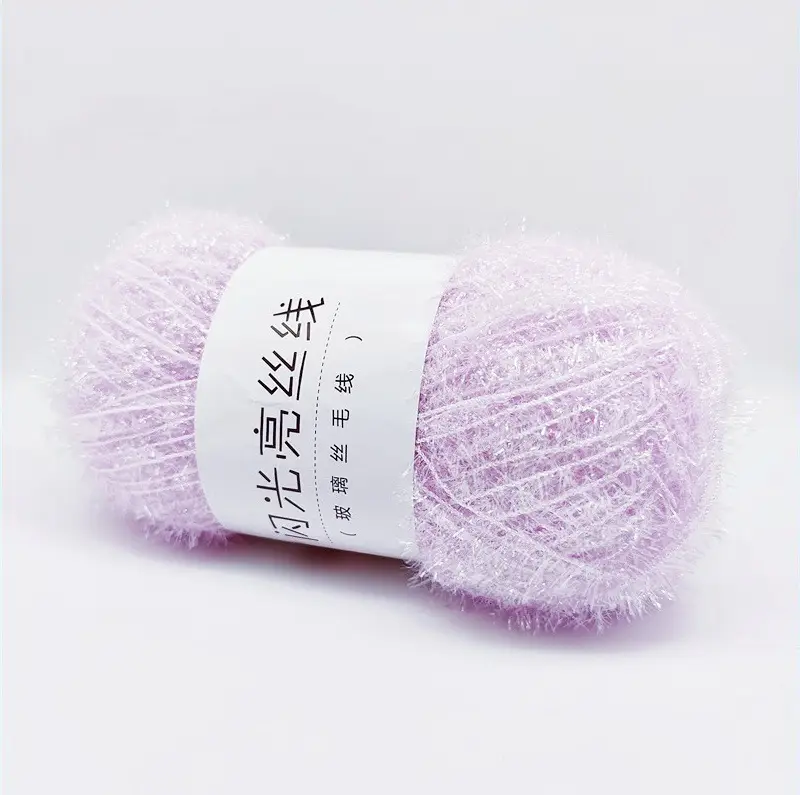 Korean Dish Towel Non-Stick Oil Bright Silk Thread Glass Silk DIY Handmade Bag Strawberry Rag Glitter Gold Thread Wool