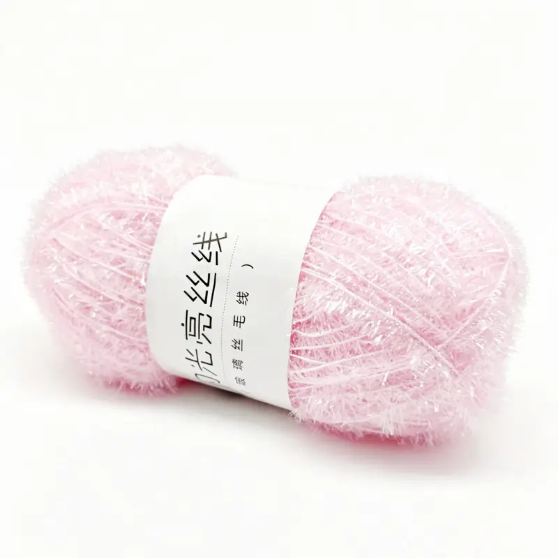 Korean Dish Towel Non-Stick Oil Bright Silk Thread Glass Silk DIY Handmade Bag Strawberry Rag Glitter Gold Thread Wool