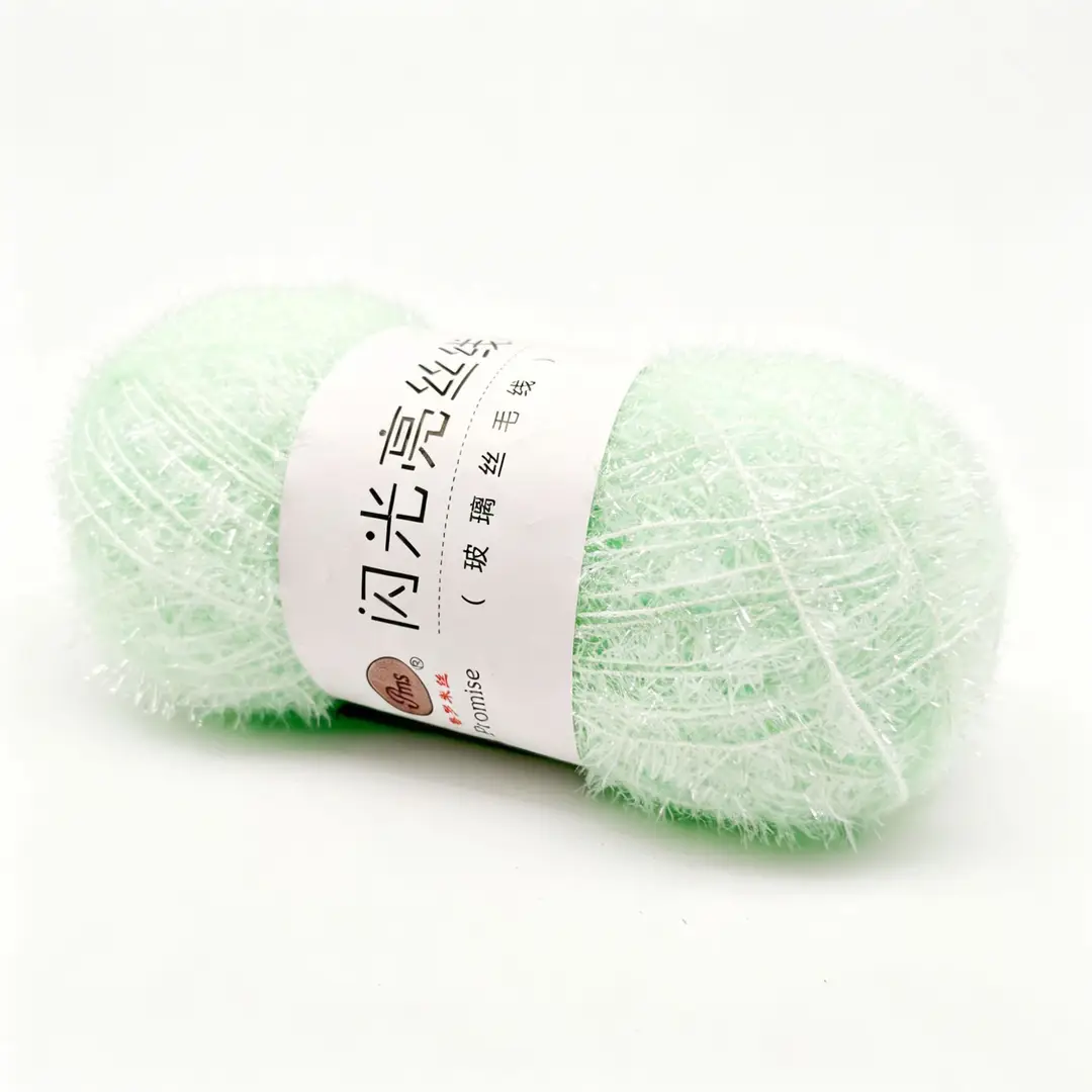 Korean Dish Towel Non-Stick Oil Bright Silk Thread Glass Silk DIY Handmade Bag Strawberry Rag Glitter Gold Thread Wool