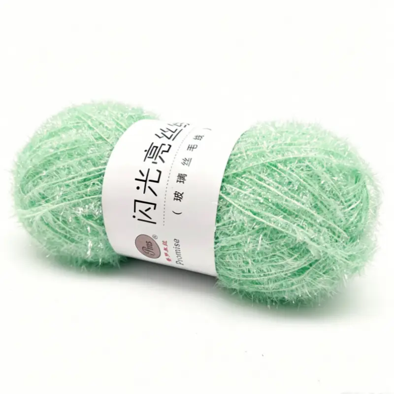 Korean Dish Towel Non-Stick Oil Bright Silk Thread Glass Silk DIY Handmade Bag Strawberry Rag Glitter Gold Thread Wool