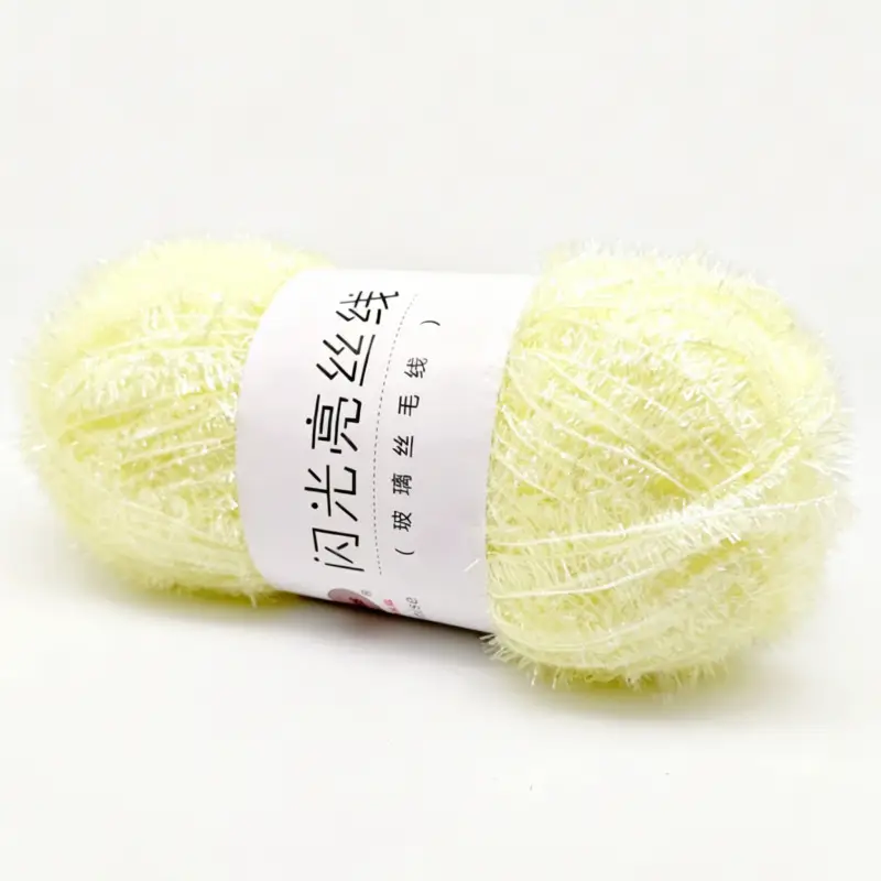Korean Dish Towel Non-Stick Oil Bright Silk Thread Glass Silk DIY Handmade Bag Strawberry Rag Glitter Gold Thread Wool