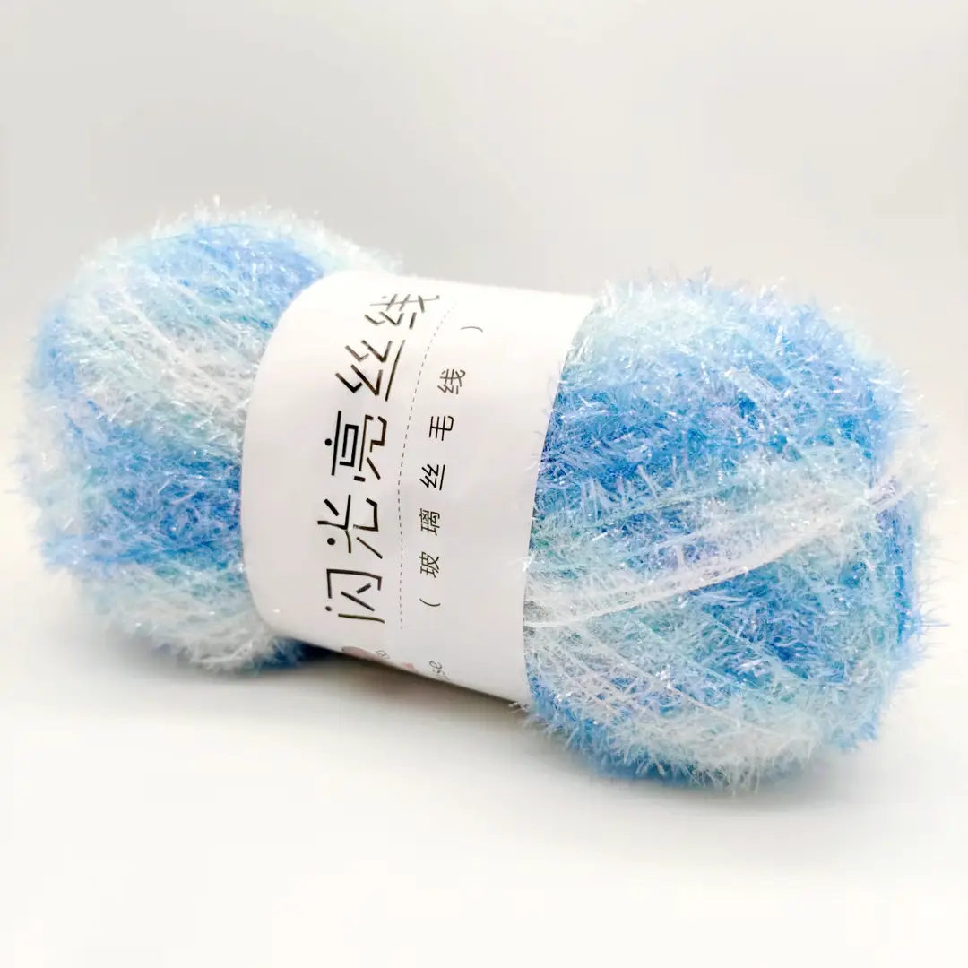 Korean Dish Towel Non-Stick Oil Bright Silk Thread Glass Silk DIY Handmade Bag Strawberry Rag Glitter Gold Thread Wool