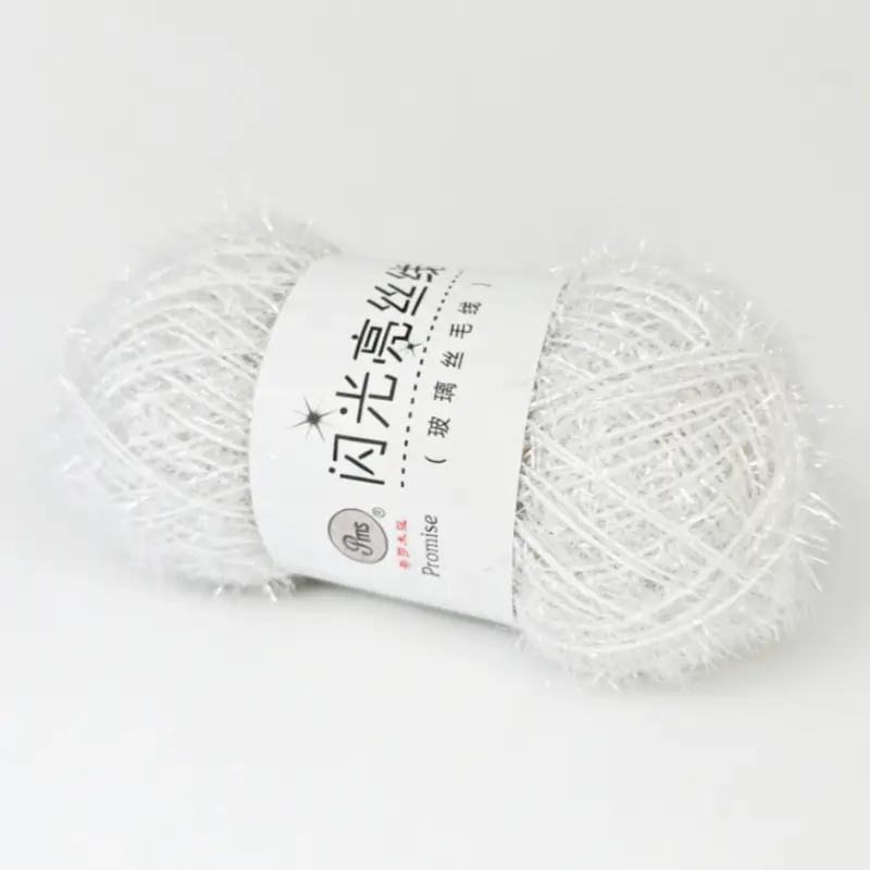 Korean Dish Towel Non-Stick Oil Bright Silk Thread Glass Silk DIY Handmade Bag Strawberry Rag Glitter Gold Thread Wool