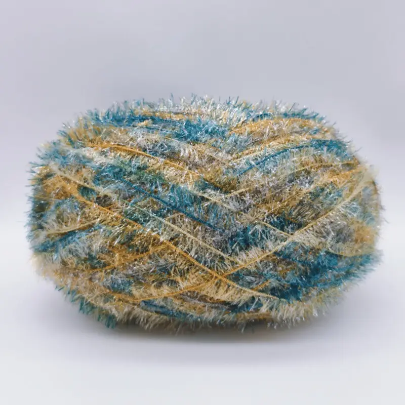 Korean Dish Towel Non-Stick Oil Bright Silk Thread Glass Silk DIY Handmade Bag Strawberry Rag Glitter Gold Thread Wool