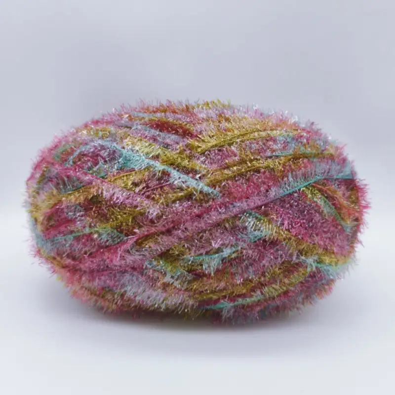 Korean Dish Towel Non-Stick Oil Bright Silk Thread Glass Silk DIY Handmade Bag Strawberry Rag Glitter Gold Thread Wool