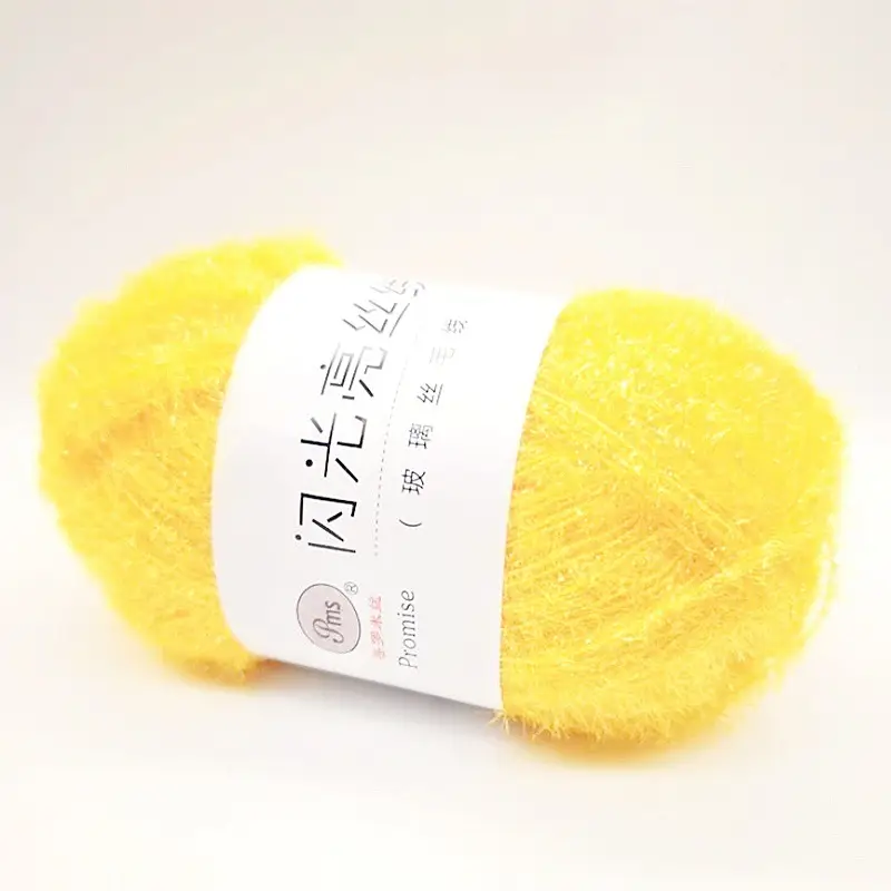 Korean Dish Towel Non-Stick Oil Bright Silk Thread Glass Silk DIY Handmade Bag Strawberry Rag Glitter Gold Thread Wool
