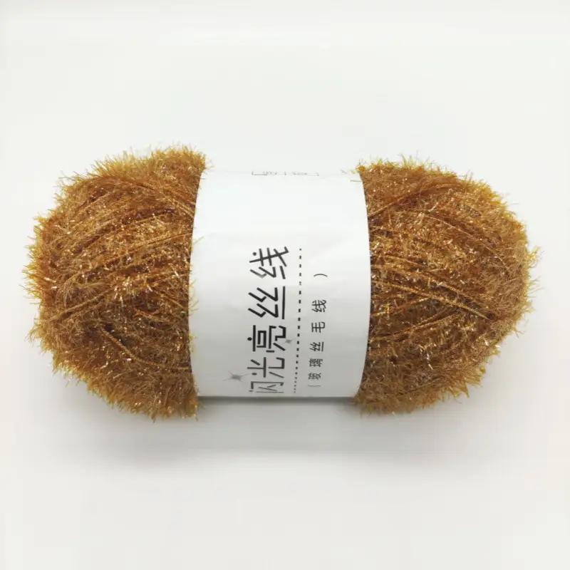 Korean Dish Towel Non-Stick Oil Bright Silk Thread Glass Silk DIY Handmade Bag Strawberry Rag Glitter Gold Thread Wool