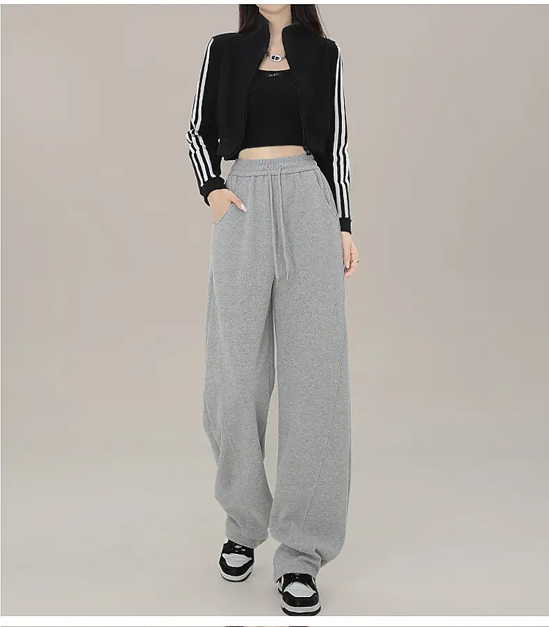 Women Wide Leg Sweatpants High Waist Straight Casual 2025 — feature 28