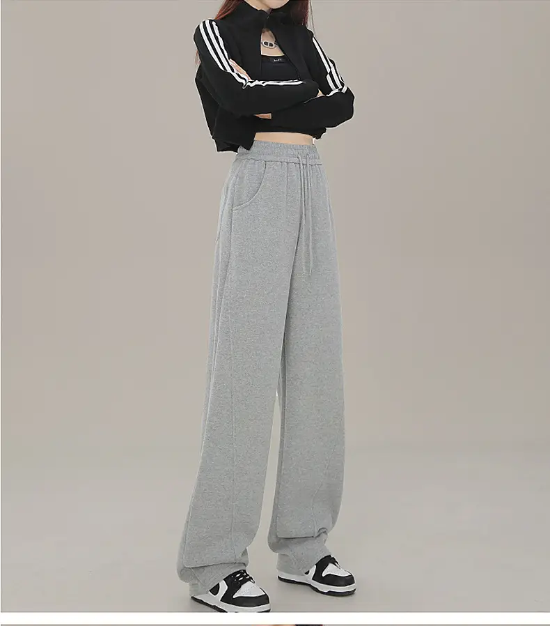 Women Wide Leg Sweatpants High Waist Straight Casual 2025 — feature 29