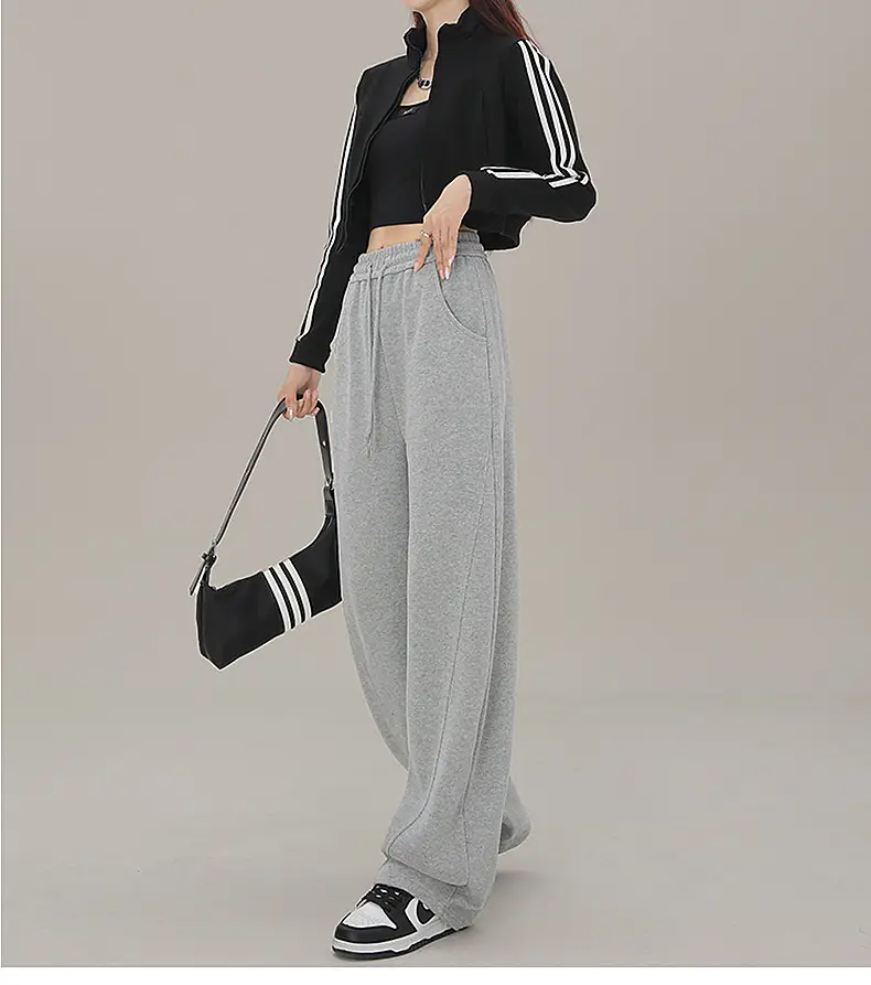 Women Wide Leg Sweatpants High Waist Straight Casual 2025 — feature 30